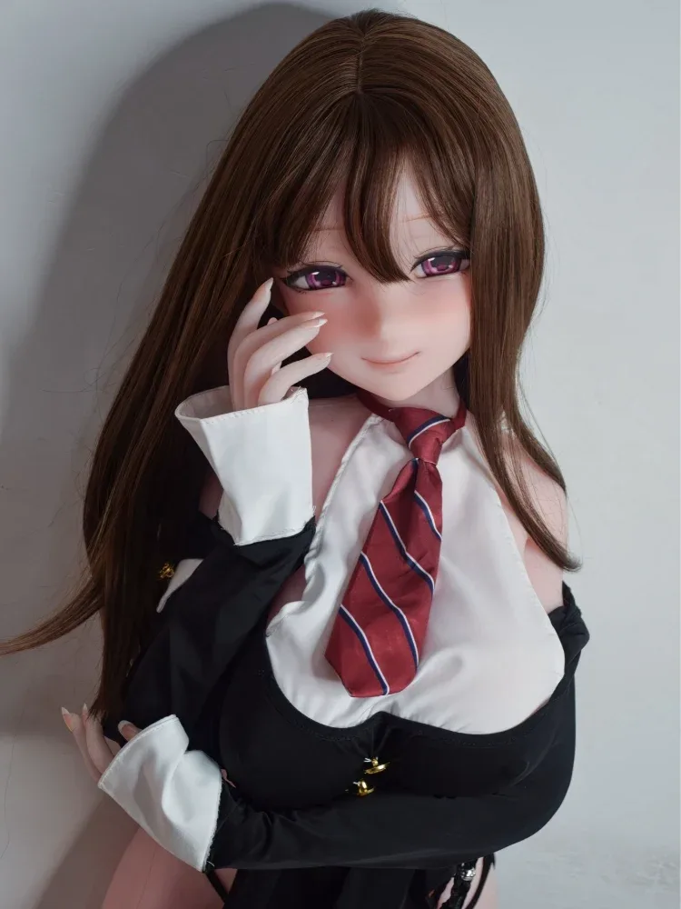 F5587-150cm\/5ft-27.5kg  mini Anime Silicone Futanari Sex Doll | Elsa Babe
