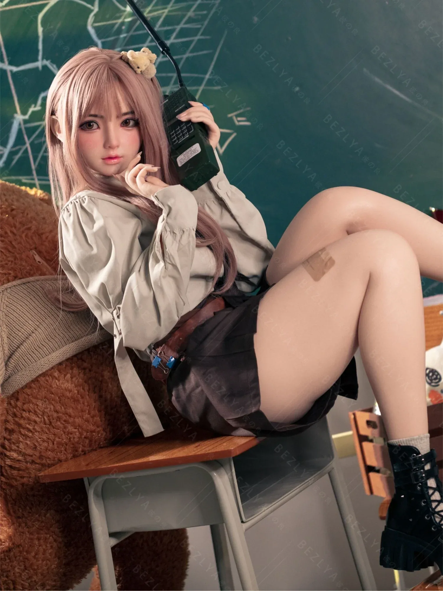 F7148-155Rcm(5.12ft)-32.5kg 2.1 A Cup Robot Silicone Head Adult Asian Sex Doll|Bezlya Doll view 7