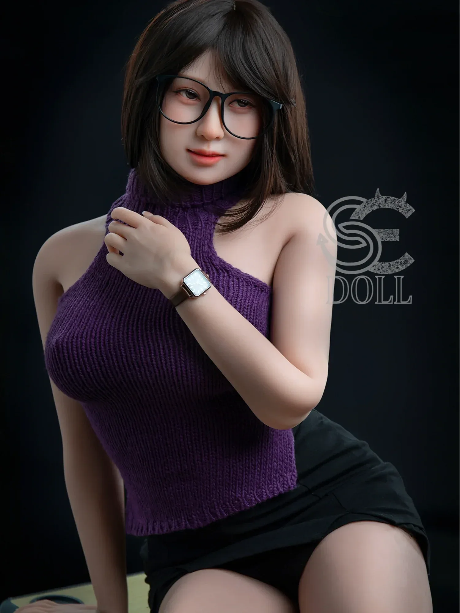 F3716-163cm(5.3ft)-37kg Yutsuki E Cup TPE Glasses China Big Tits 18s Sex Doll｜SE Doll