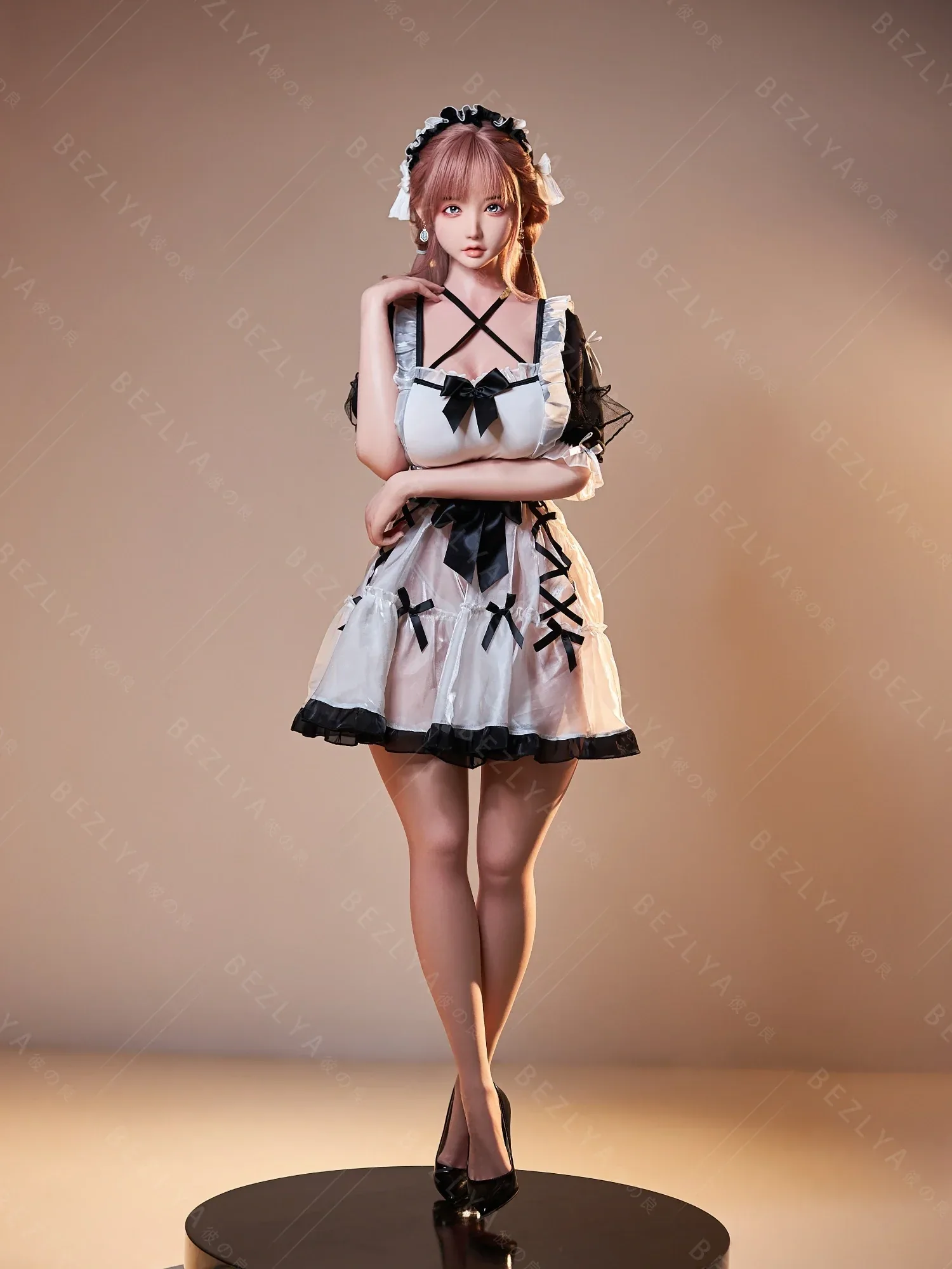F7138-155cm(5.12ft)-34.5kg 2.1 I Cup Pink Twin Tails Maid Style Japanese Silicone Japanese Cosplay Sex Doll With 3 Love Holes Young Sex Doll｜Bezlya Doll view 10