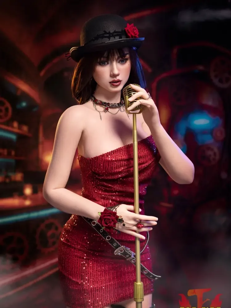 F8580-165cm-30kg C Cup Jazz Silicone Full Sex Dolls With ROS | Top Fire Doll