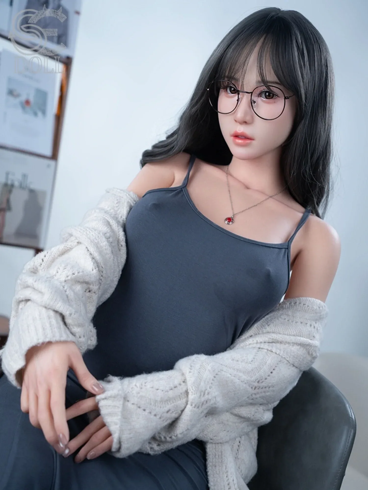 F6334-T153cm(5ft)-27kg A Cup Realistic Skin Silicone Asian Sex Doll Small Breasts|SE Doll view 7