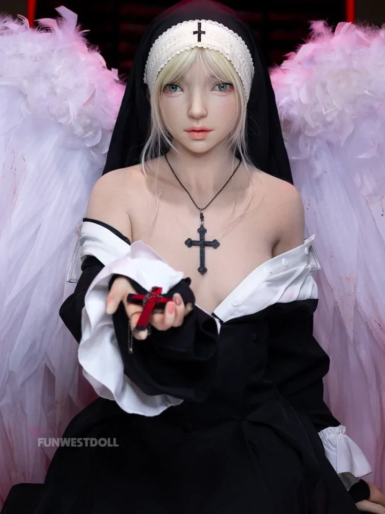 F2534-159cm(5.2ft)-34kg A Cup Halloween ROS Realistic Silicone Sex Doll | Fun West Doll