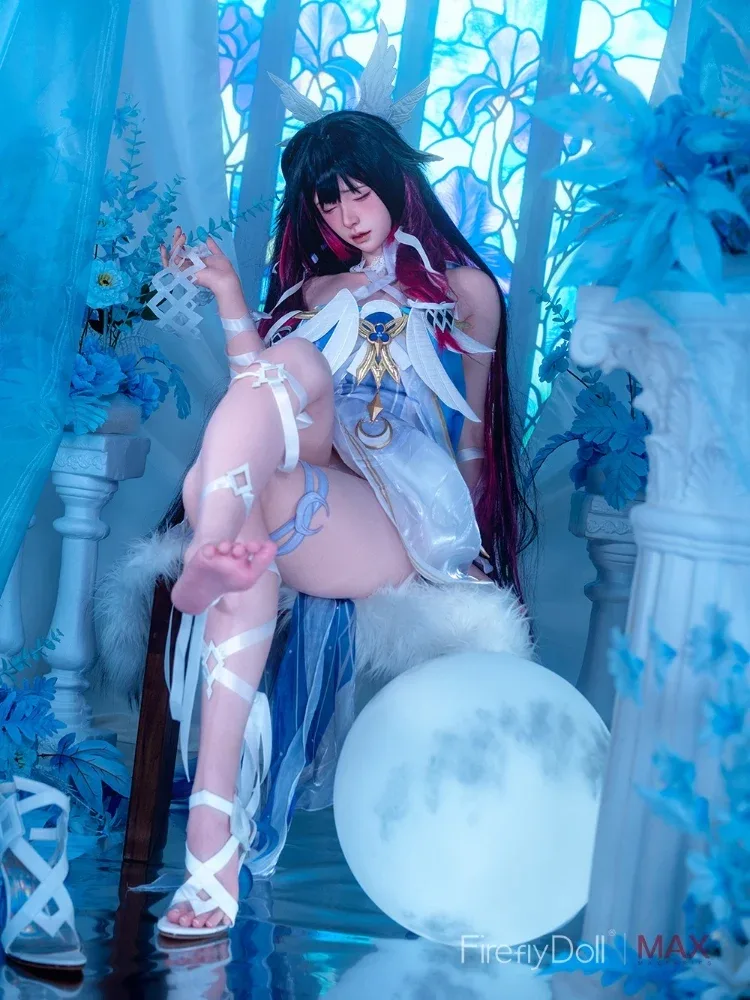 F733—165cm\/5ft4-34kg D Cup Closed-Eye Silicone Realistic Sex Doll Asian | Firefly Diary Max view 4