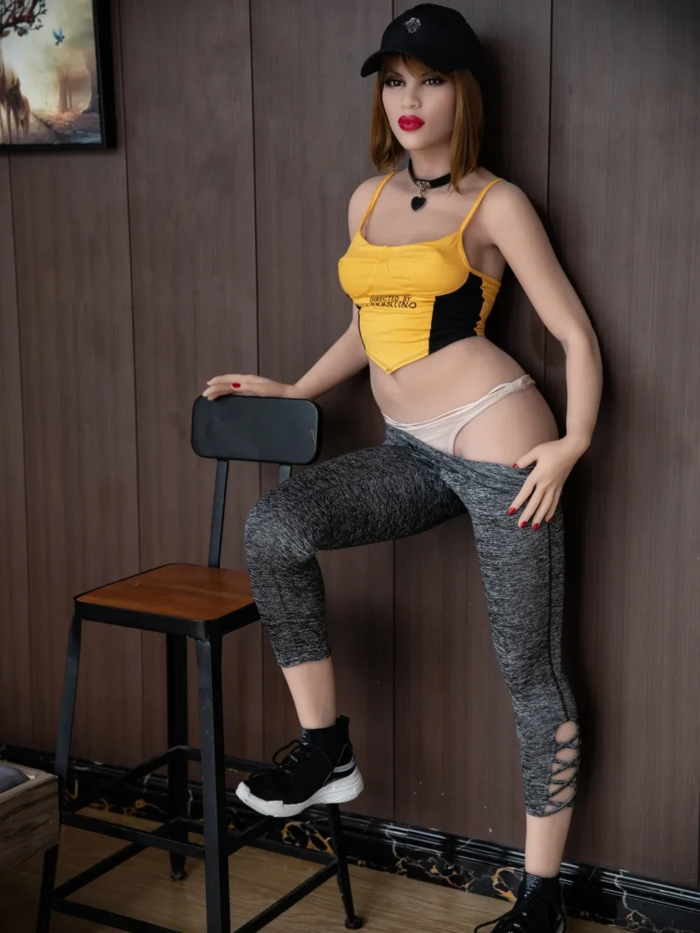 F3821-158cm\/5ft2 B Cup Thick Red Lips TPE Sex Doll | HR Doll view 2