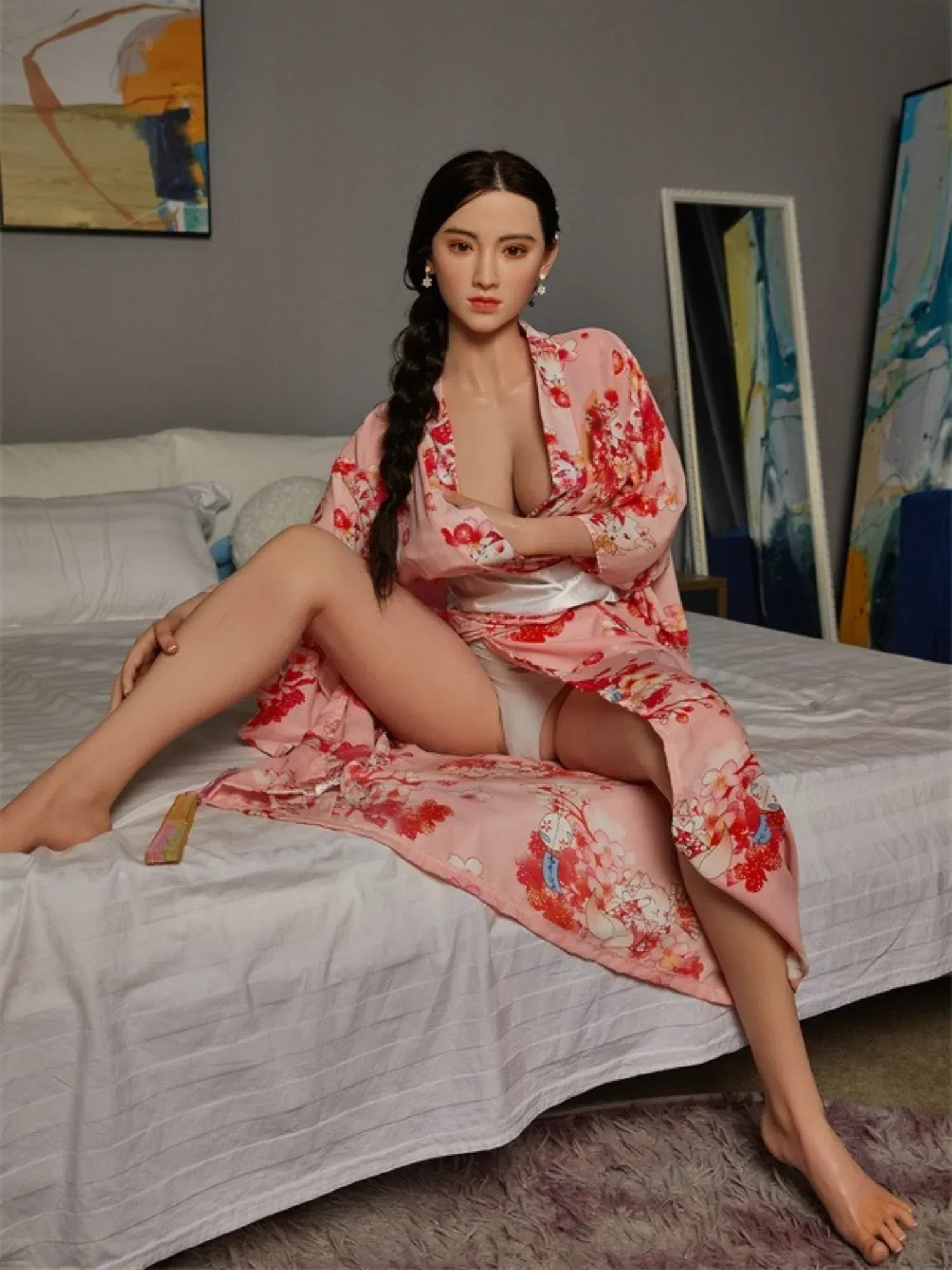 F3669—165cm\/5ft4(34kg) Norma F Cup Silicone Japanese Kimono Breasts Sexy Curves Sex Doll | CST Doll view 8