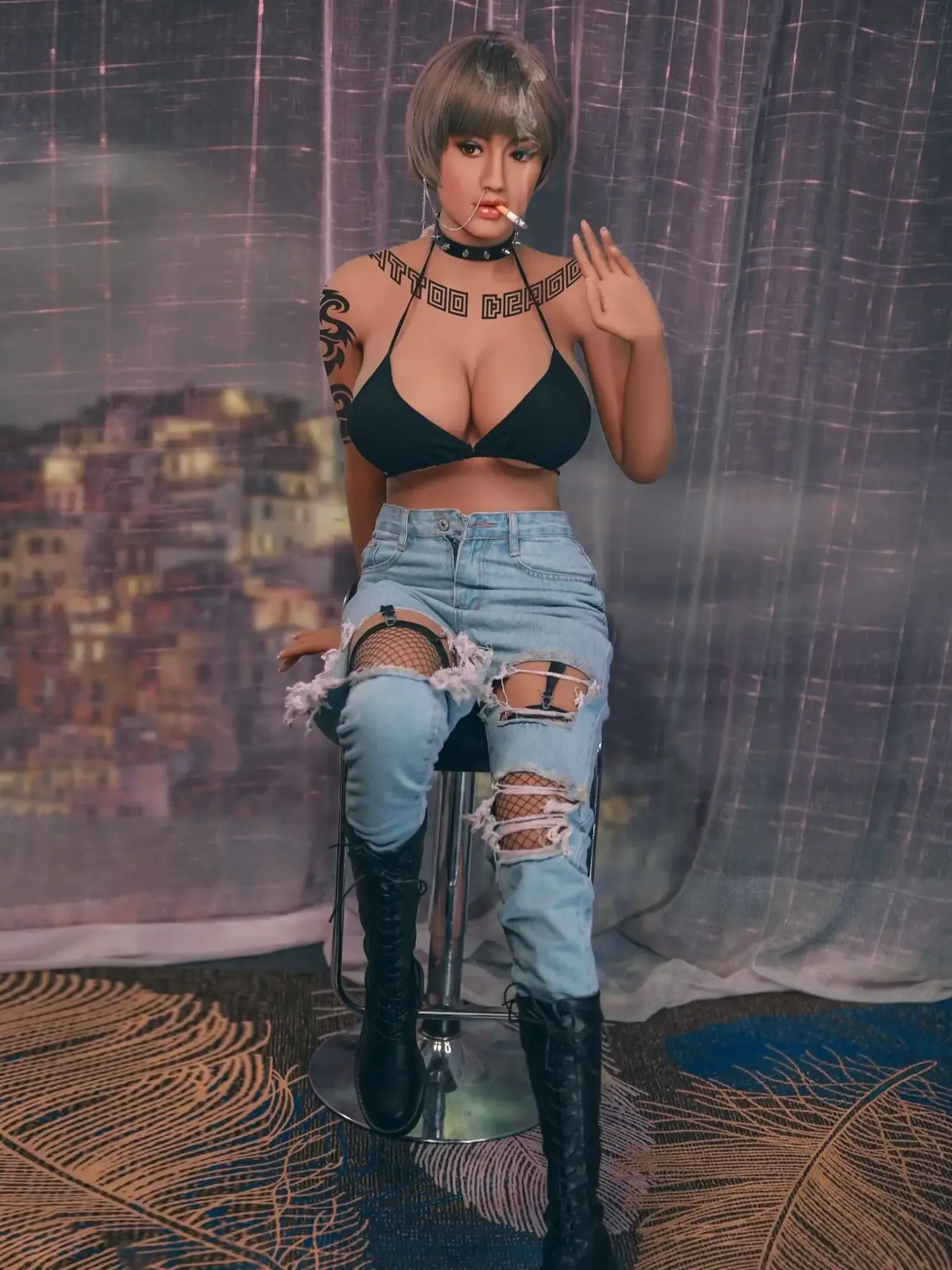 F3374-171cm\/5ft7(44kg) Katrina H Cup TPE Sexy Woman Latina Large Breast Sex Doll | YL Doll view 6