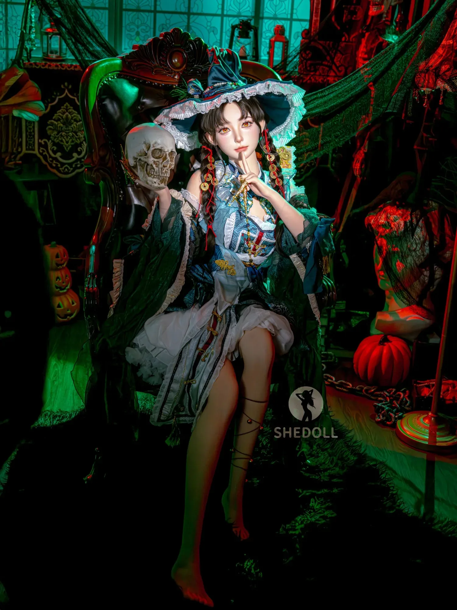 F6205—160cm\/5.3ft-43kg C Cup Asian ROS Silicone Sex Doll Halloween - SHEDOLL view 4