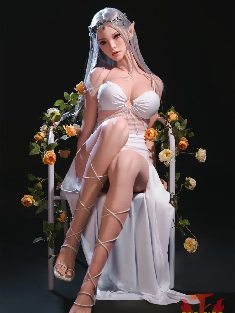 F8575-165cm-30kg C Cup Elf Cosplay Silicone Full Sex Doll | Top Fire Doll view 6