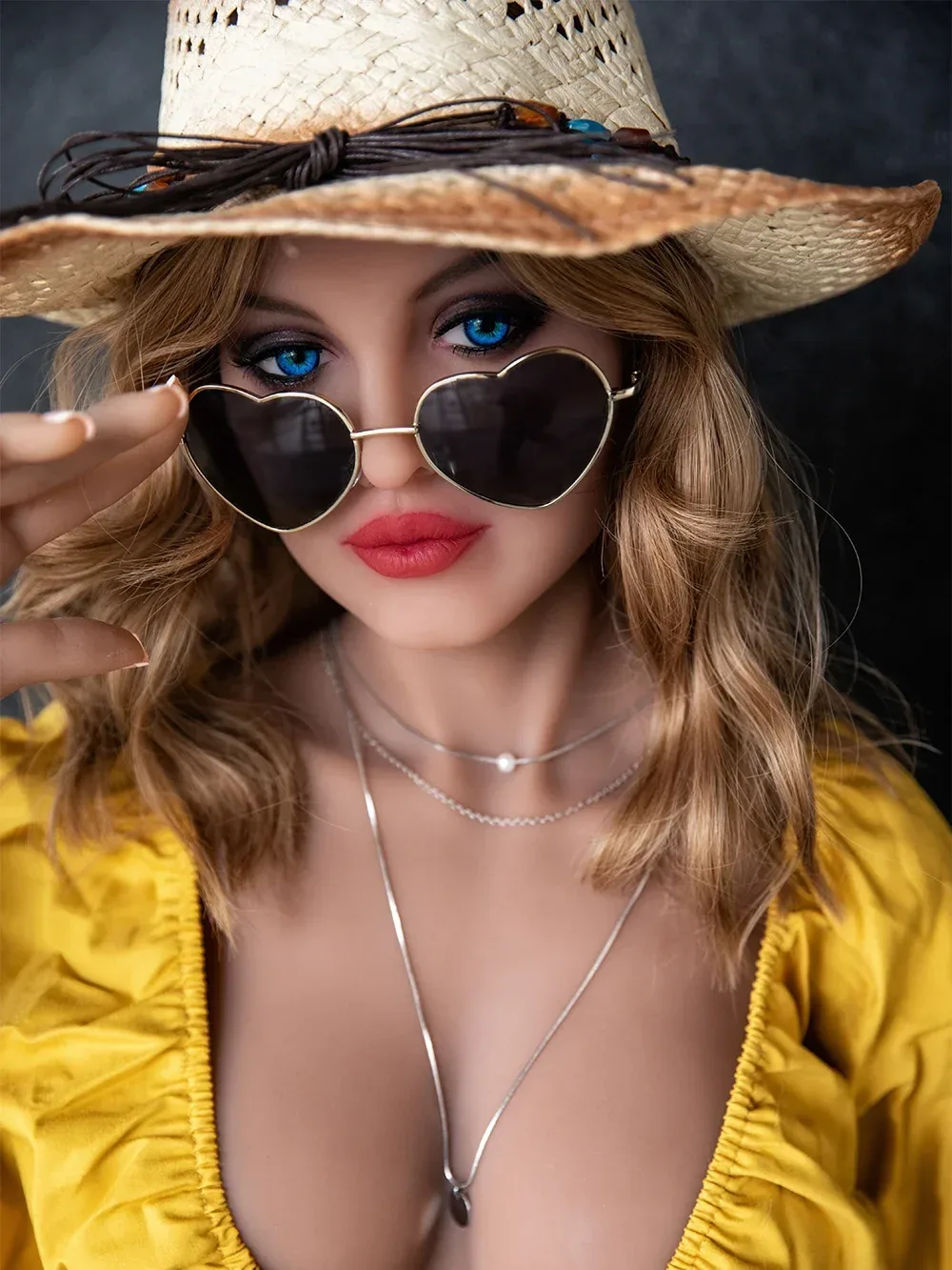 F3865-165cm\/5ft4 F Cup Bright Blue Eyes TPE Sex Doll | HR Doll view 1