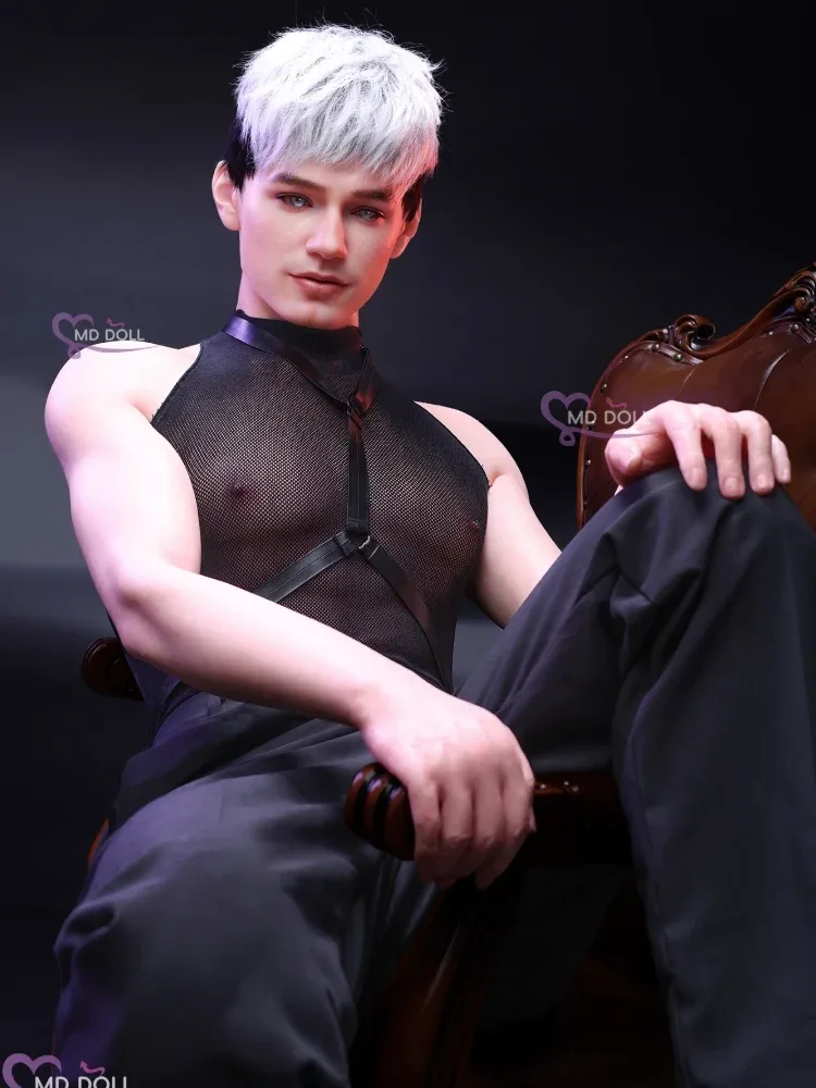 F738-180cm\/5ft9-42kg Silicone Male Sex Doll with 14cm \u0026 17cm Detachable Vibrating Penis | MD Doll view 3