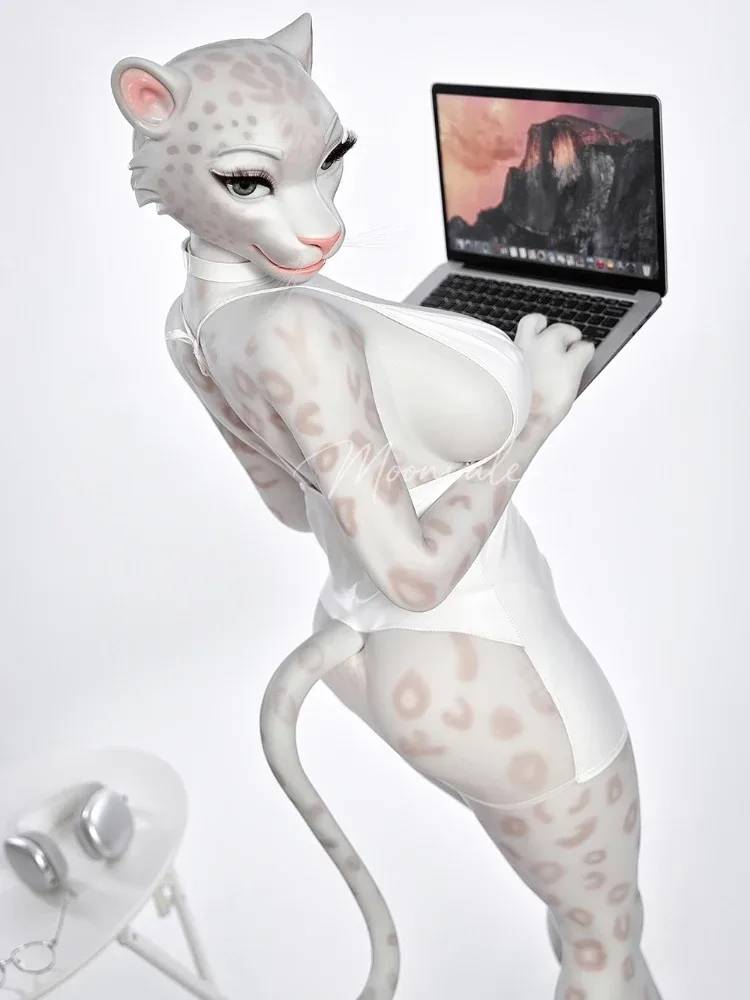 F763-165cm(5ft5)-45kg D Cup Silicone Leopard Girl Furry Animal ROS BBW Sex Doll |Moonvale Doll view 6