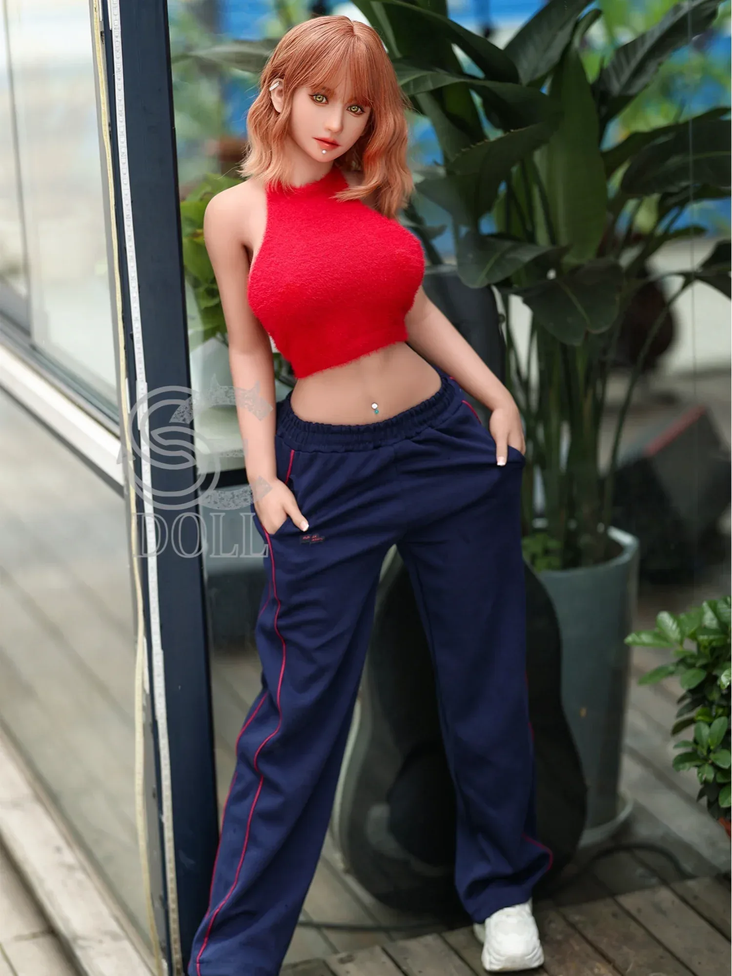 F3686-161cm(5.3ft)-35kg Felicia F Cup TPE Vibrant Short Hair Sporty Girl Love Doll|SE Doll view 3
