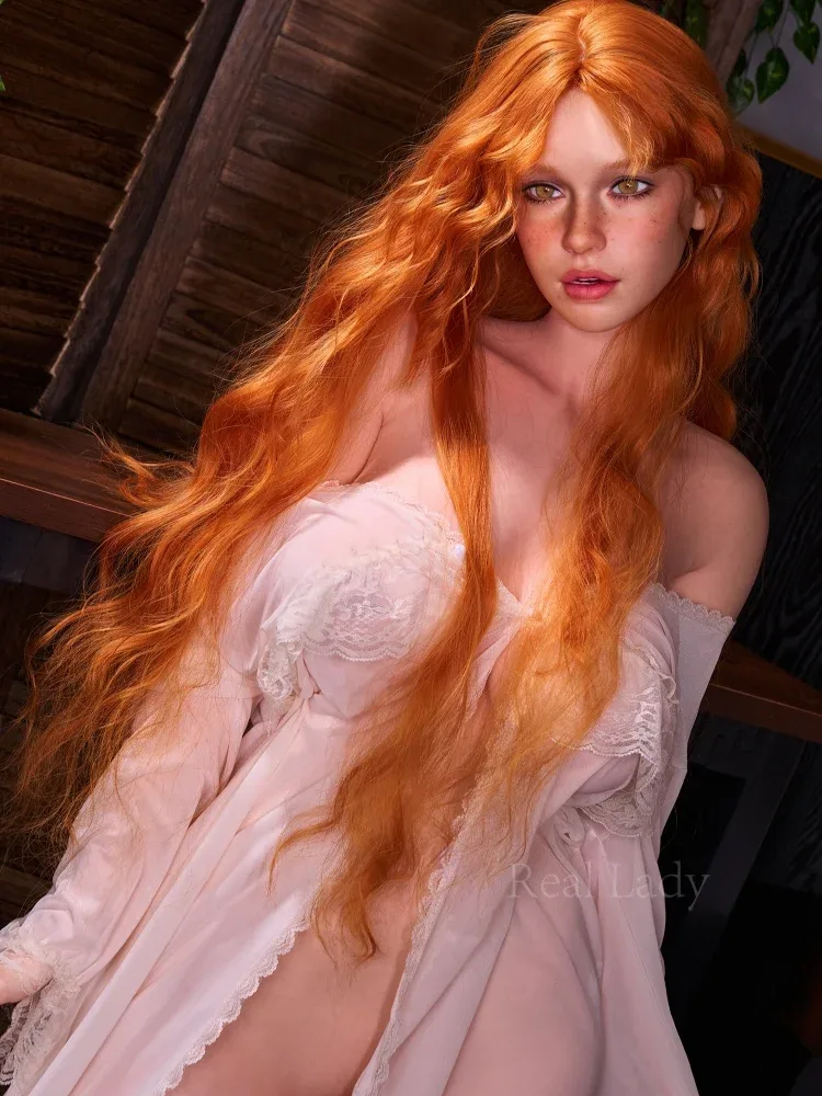 F748-159cm(5.2ft)-33.5kg H Cup ROS Max Red Hair Silicone Sex Doll|Real Lady view 7