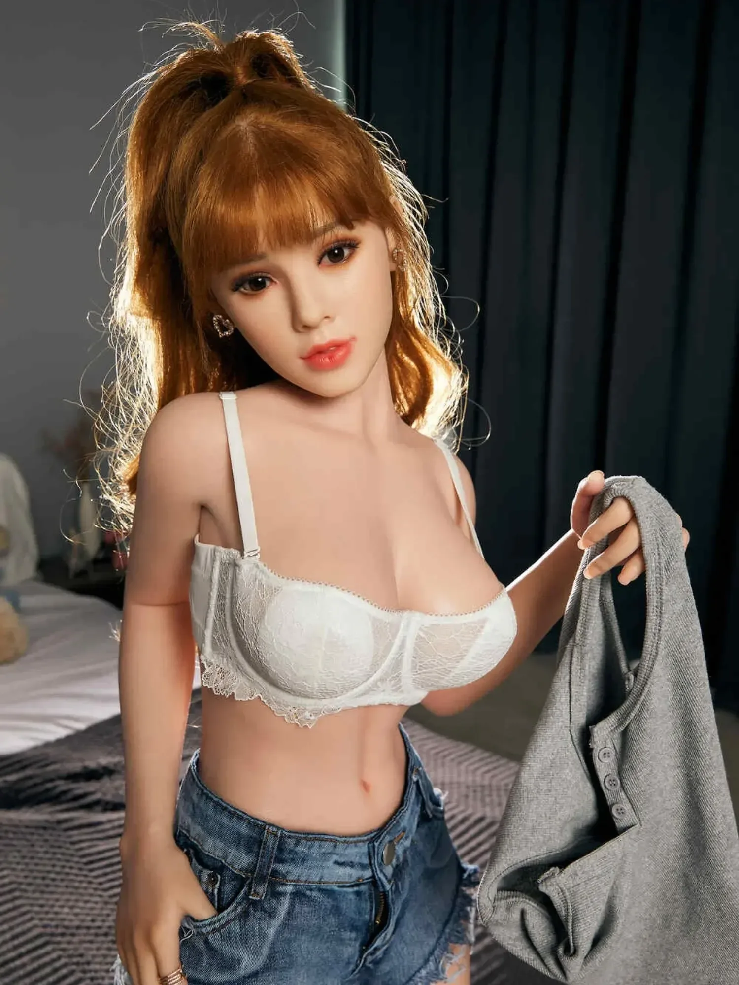 F3648-150cm\/4ft9(23kg) Crystal Petty C Cup Silicone Pure Sexy Girl Sex Doll | CST Doll view 5