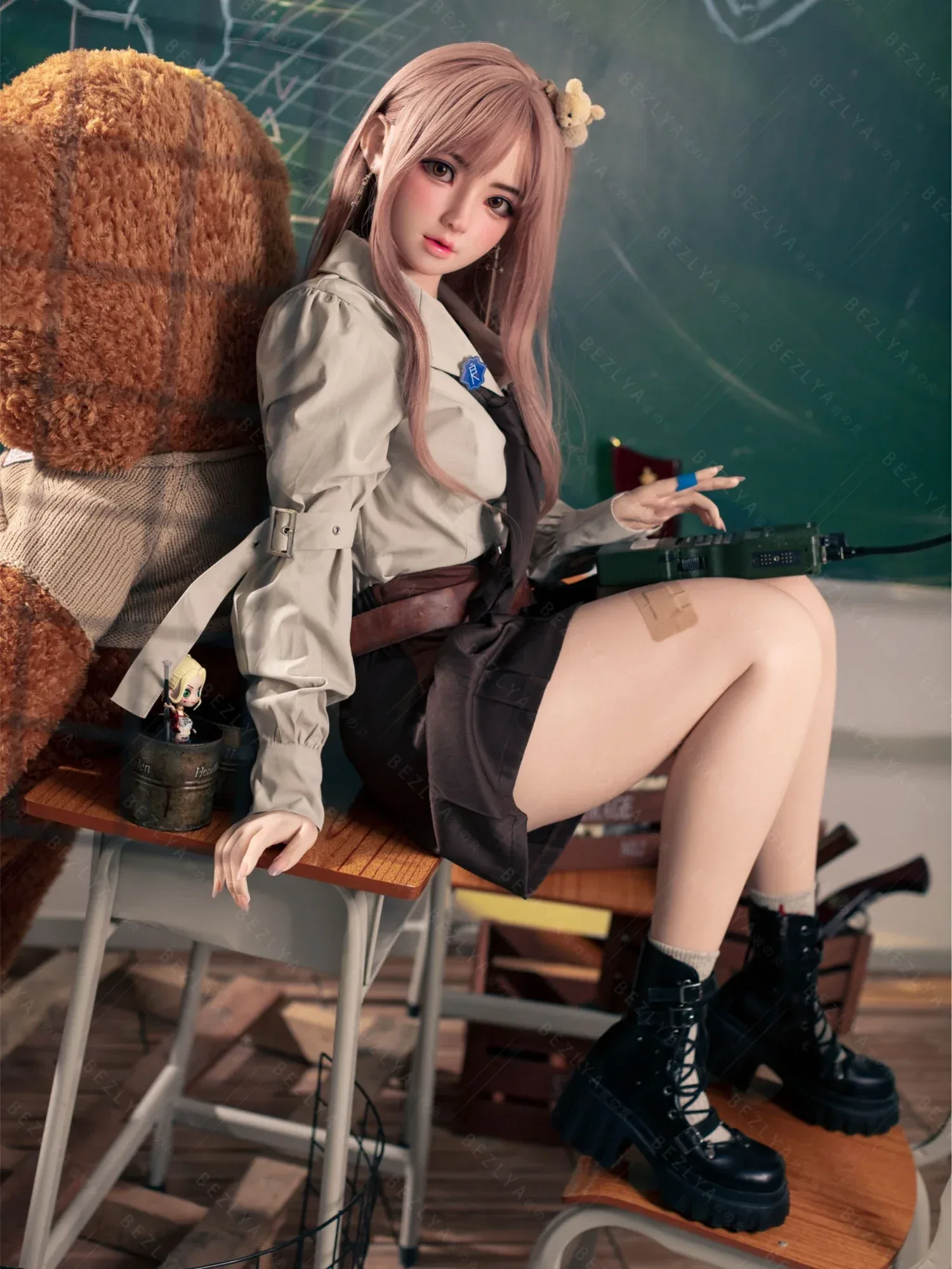 F7148-155Rcm(5.12ft)-32.5kg 2.1 A Cup Robot Silicone Head Adult Asian Sex Doll|Bezlya Doll view 5