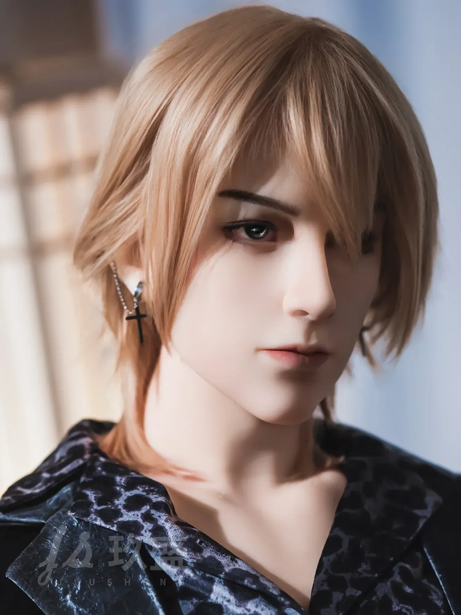 F5690—185cm\/6ft1-45kg Finn 7.09in Dildo Realistic Femboy Sex Doll with Soft Silicone Body - Jiusheng Doll view 4