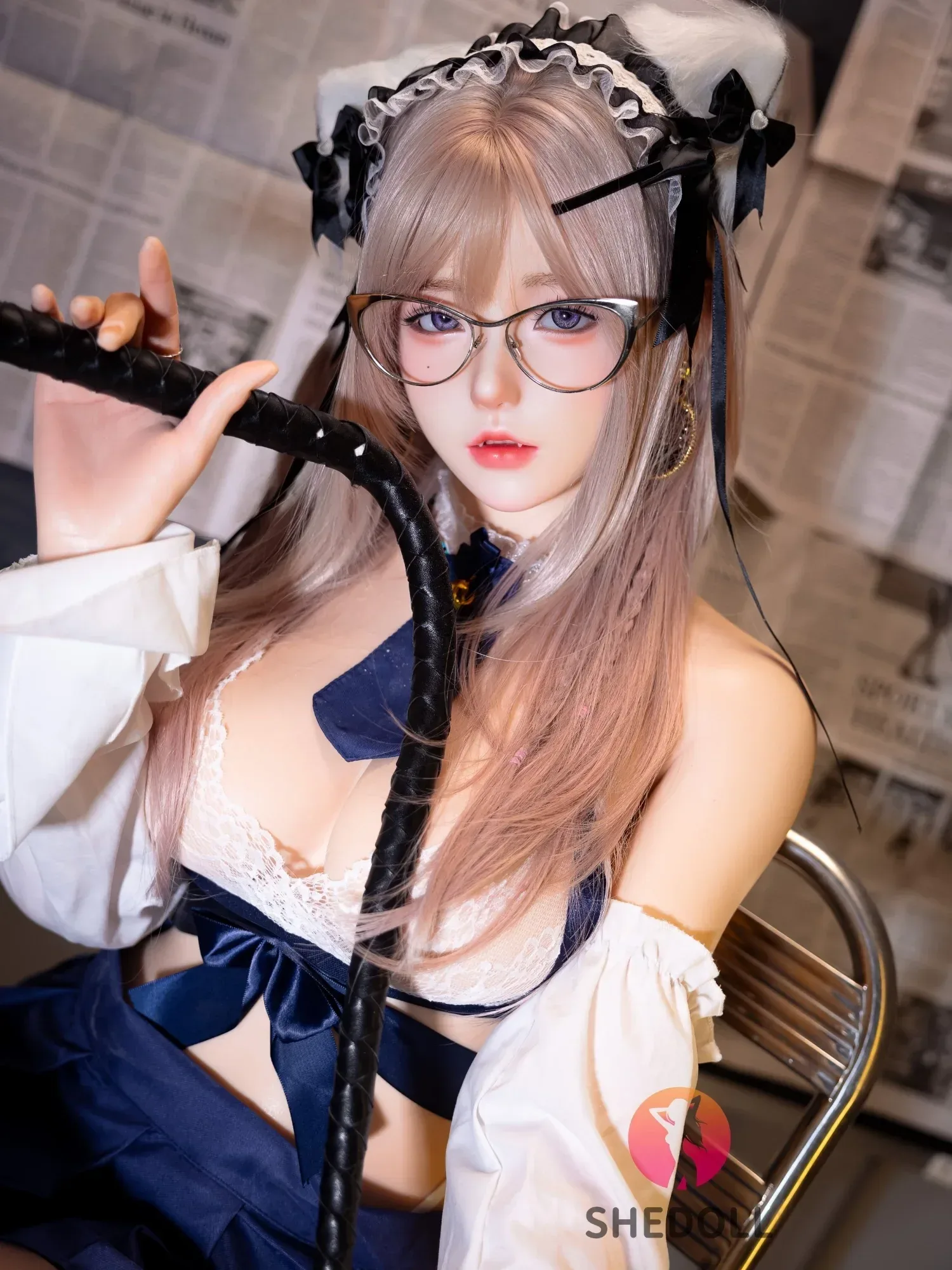 F6264—168cm\/5ft5-47kg D Cup Lifelike Asian Movable Eyes ROS Silicone Sex Doll | SHEDOLL view 2