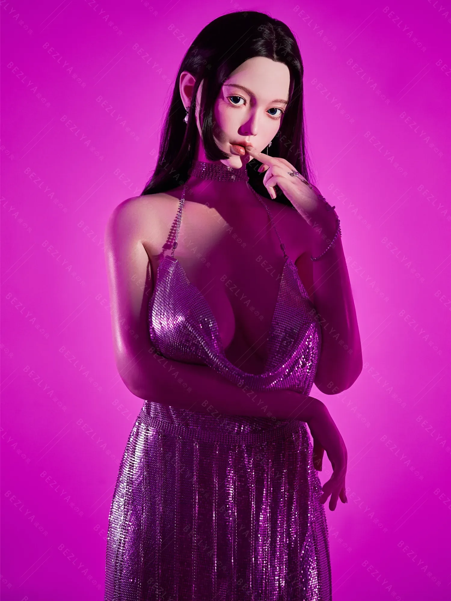 F7136-163cm(5.4ft)-37kg 2.2cf E Cup Mini Japanese Silicone Celebrity Anime Sex Doll Life Size|AITIA Doll view 6