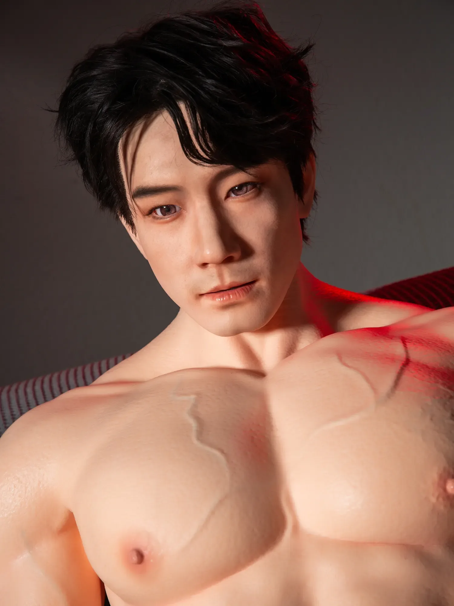 F5997-175cm\/5ft9-49kg Full Size Asian  Silicone Male Sex Doll ROS Head With Hair Transplant| Qita doll view 7