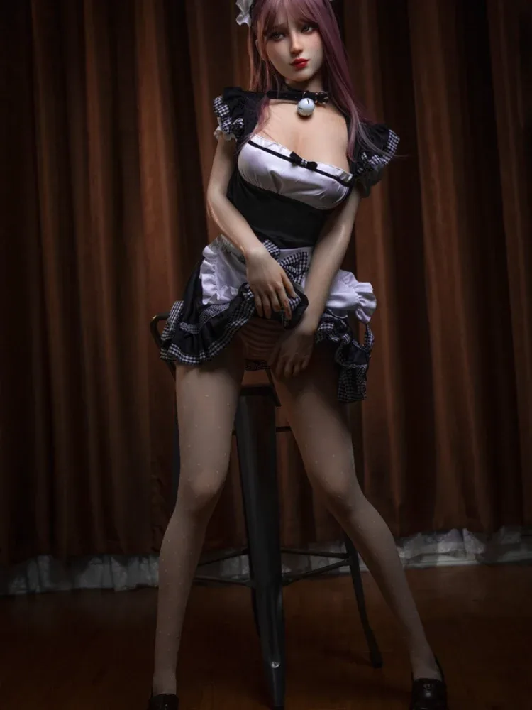 F5039-170cm\/5ft6 D Cup Pearl Silicone Japanese Maid Sex Doll – Classic Uniform Love Doll|JX Doll view 7