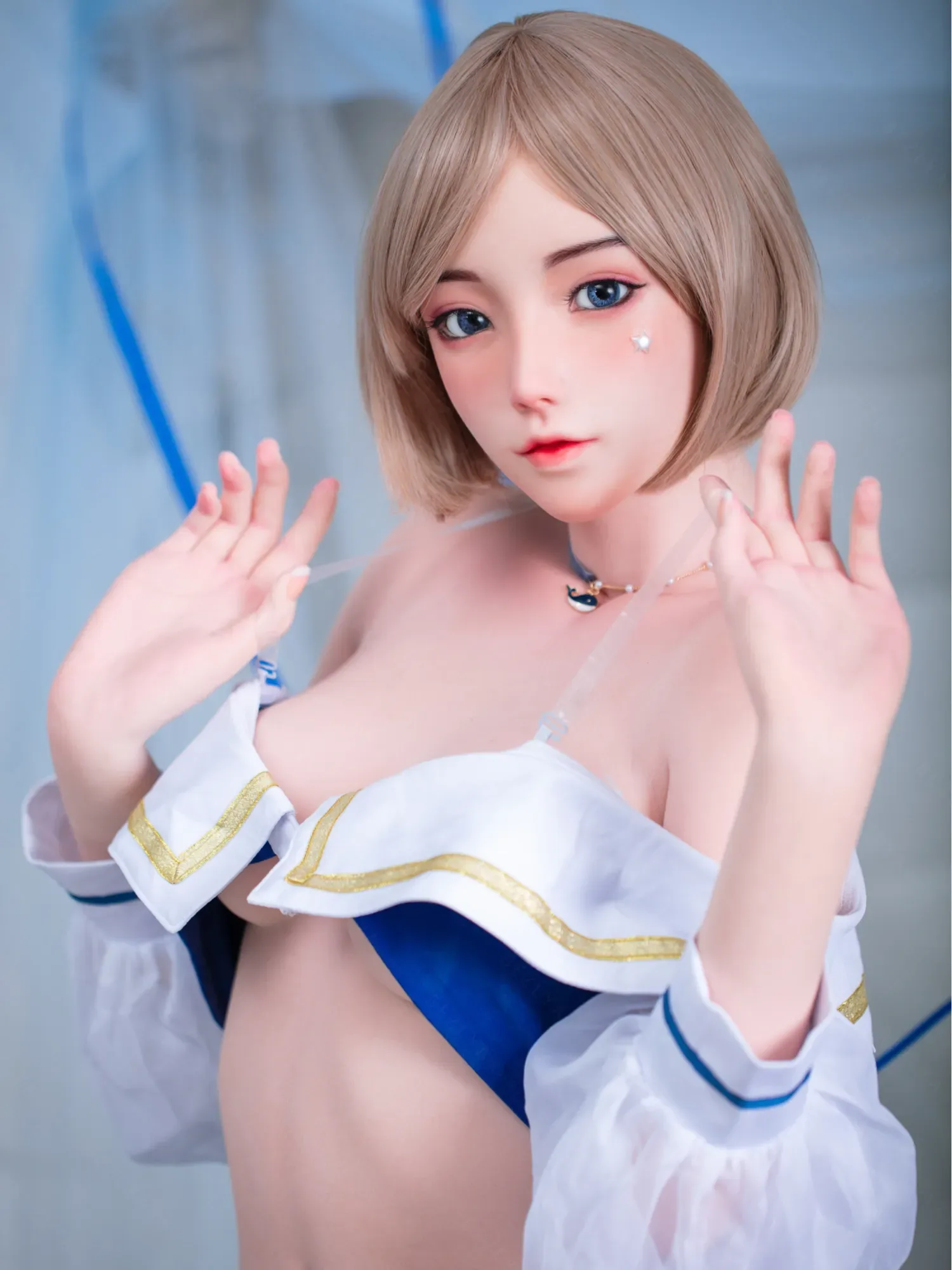 F4763-160cm(5.3ft)-34kg 2.1 B Cup Mini Asian Real Silicone Chinese Sex Doll|Bezlya Doll view 1