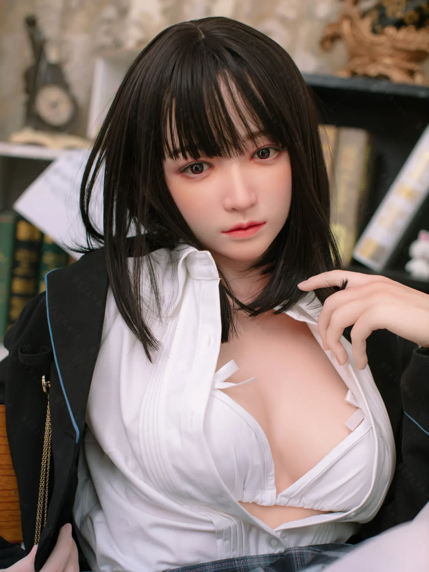 F4704-160cm(5.3ft)-34kg 2.1 B Cup Mini Asian Real Chinese Silicone Sex Doll|Bezlya Doll view 1