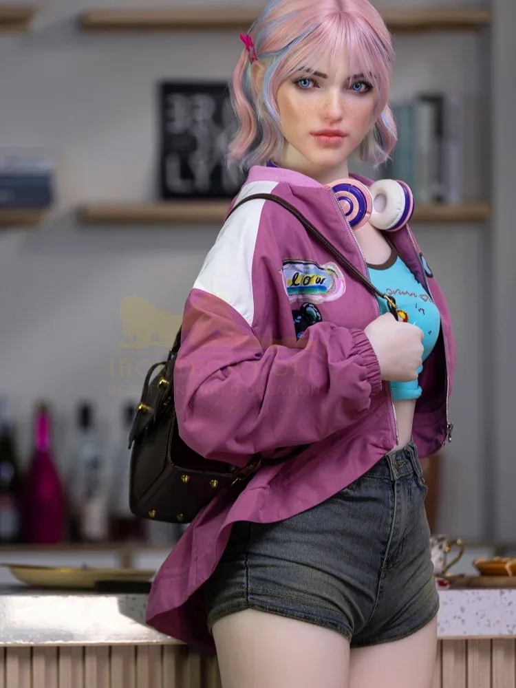 F2353-162cm(5.3ft) A Cup Flat Cheast Silicone Head Best TPE Sex Doll|Irontech Doll view 5