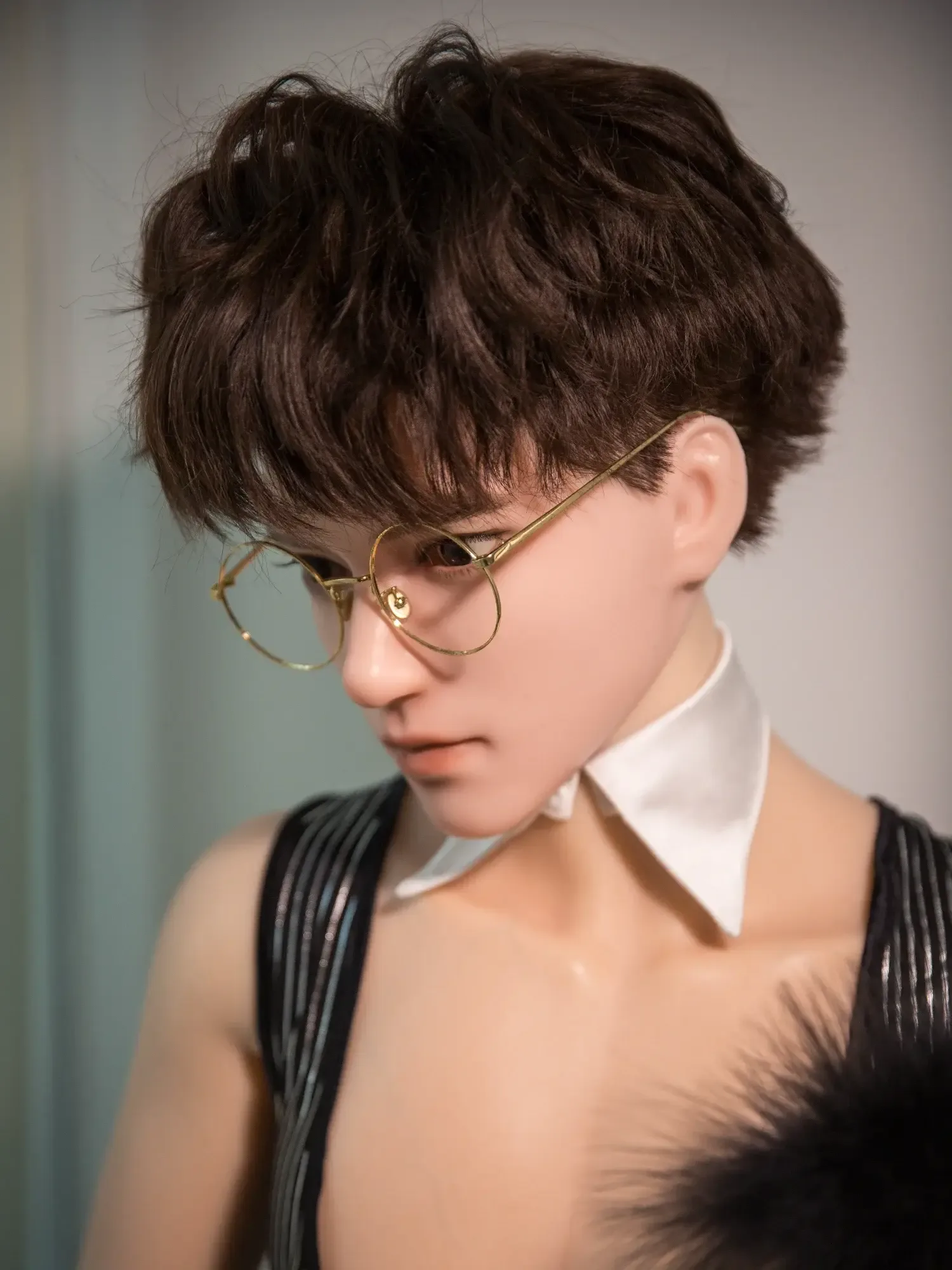 F4610-165cm\/5ft5-36.5kg Silicone Male Sex Doll Femboy - Qita doll view 5