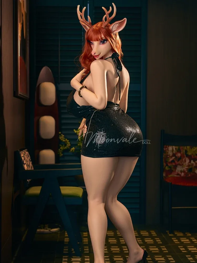 F760-170cm(5ft6)-50kg G Cup Silicone Deer Girl Furry Animal ROS BBW Sex Doll |Moonvale Doll view 4