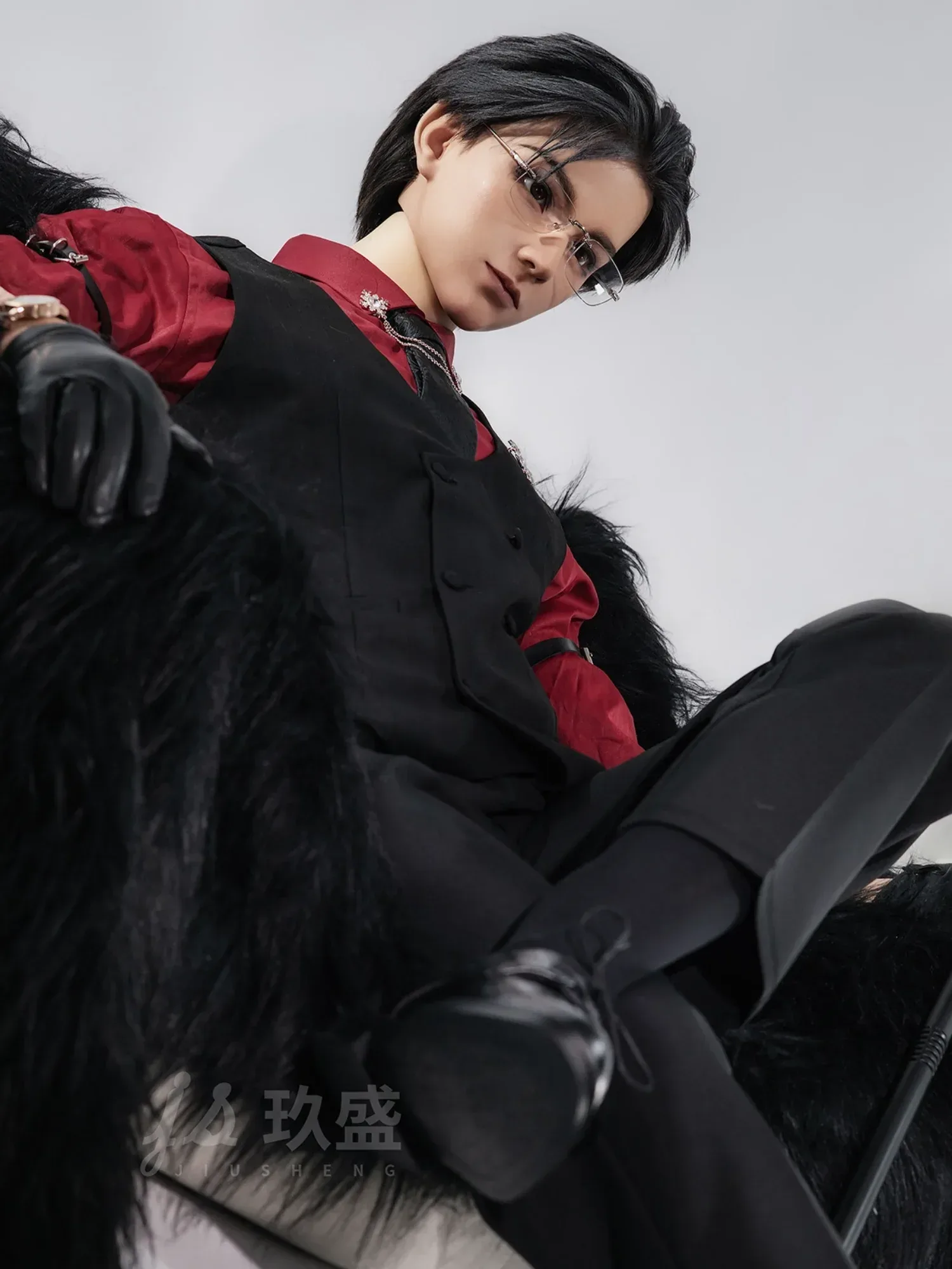 F5689—185cm\/6ft1-45kg Gavin Premium Silicone Femboy Bl Anime Sex Doll for Roleplay - Jiusheng Doll view 12
