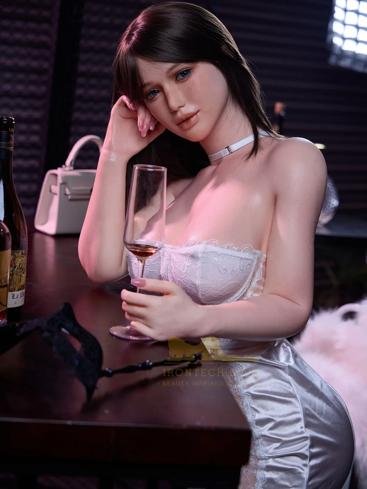 F5948-164cm(5ft4)-40.5kg Robot All-In-One Seamless Neck Silicone Celebrity Look Alike Sex Dolls｜Irontech Doll view 9