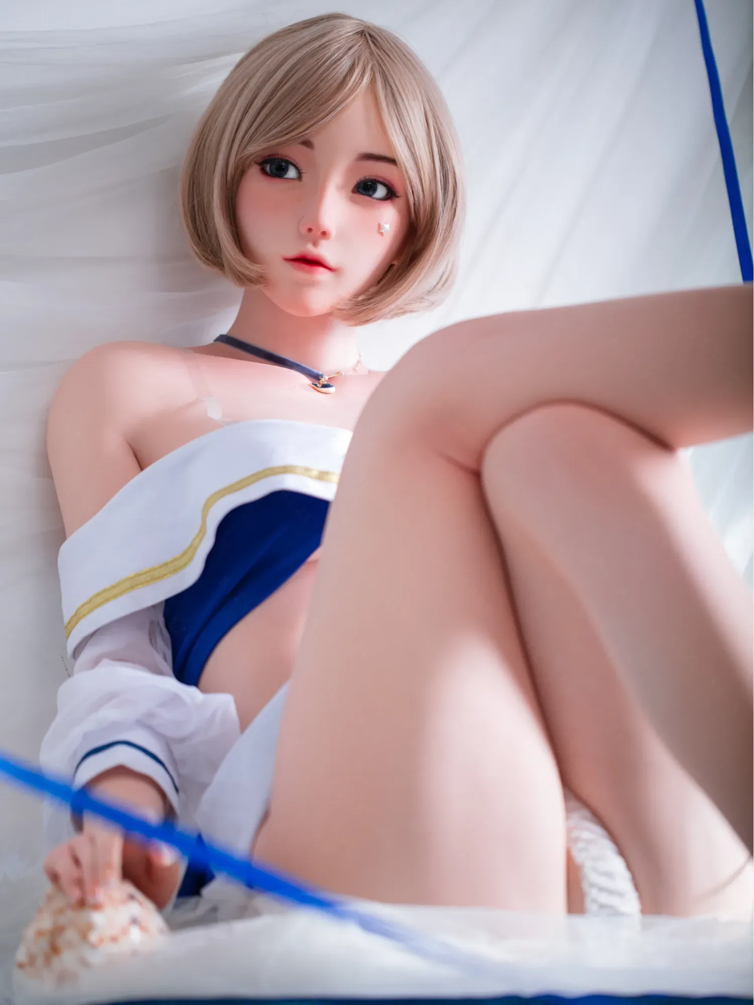 F4763-160cm(5.3ft)-34kg 2.1 B Cup Mini Asian Real Silicone Chinese Sex Doll|Bezlya Doll view 6