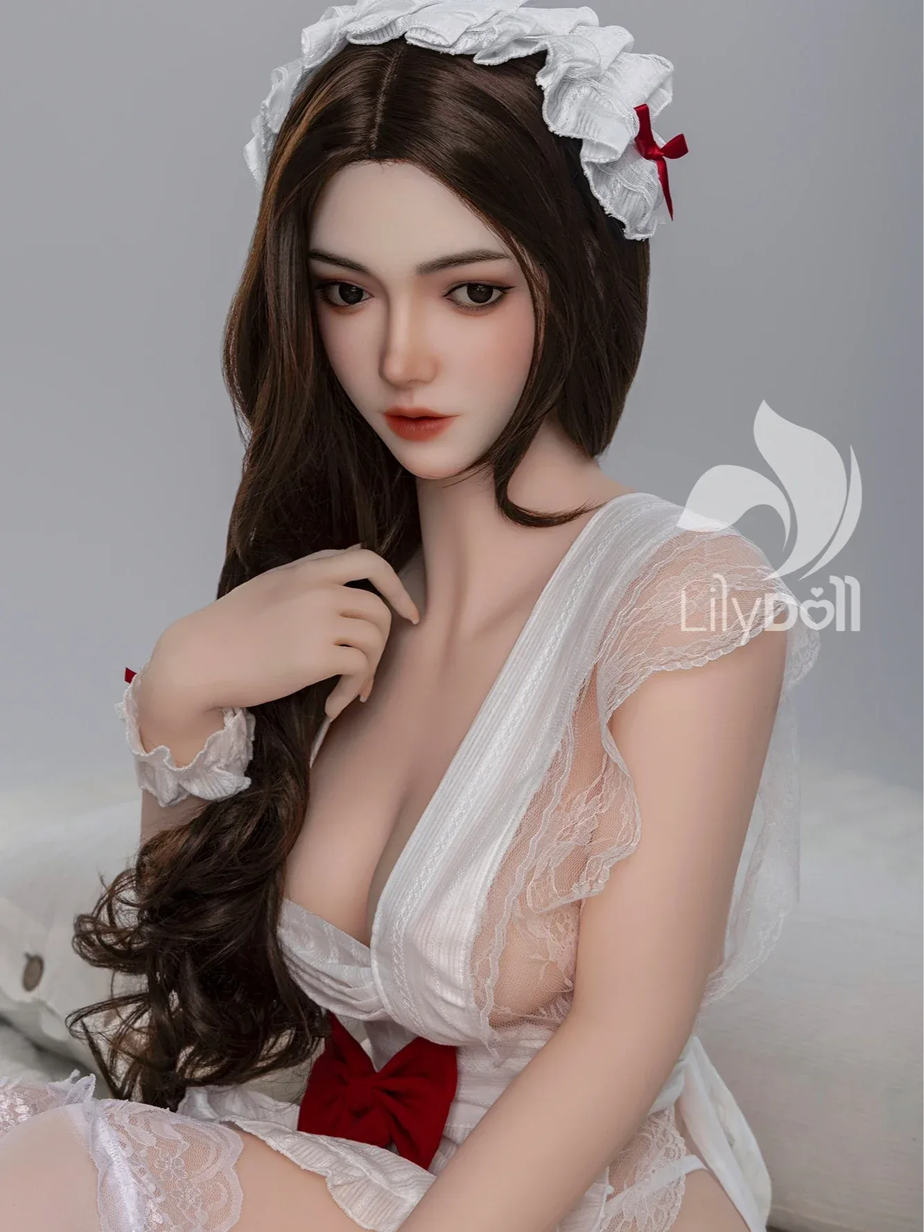 F7550—158cm\/5ft2-34kg D Cup TPE Body + Silicone Head Asian Dessert Maid Sex Doll | LilyDoll view 5