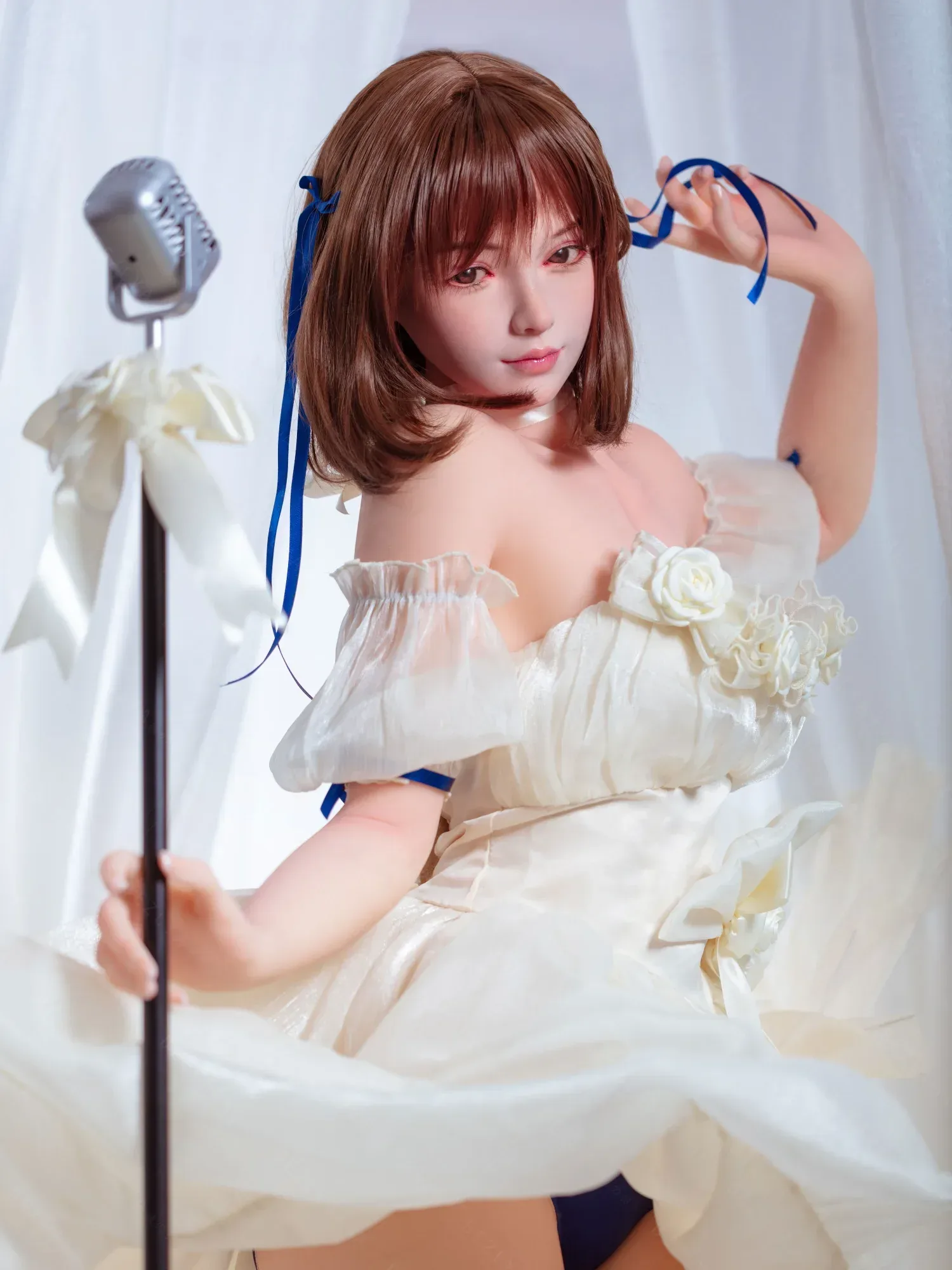 F4752-155Rcm(5.1ft)-37kg 2.0 A Cup Robot Silicone flat chest Asian Chinese Sex Doll|Bezlya Doll view 9