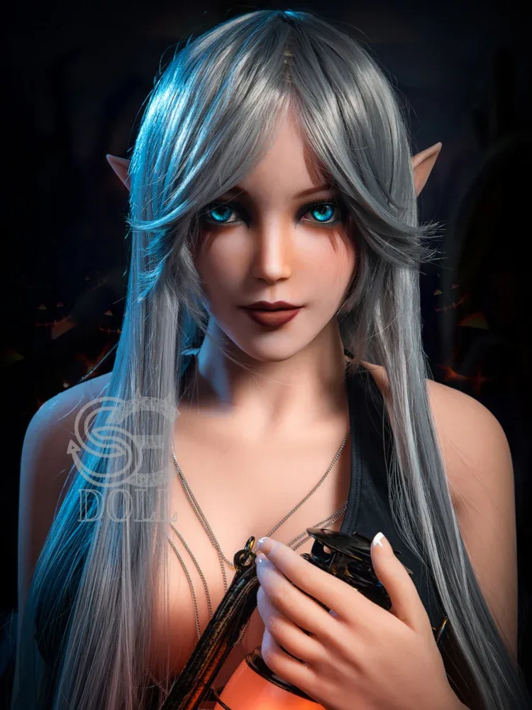 F361K-150cm\/4ft9-27kg Elsa E Cup Fansty Dark TPE Elf Anime Alien Adult Sex Doll【IN StockUS\/EU】| SE Doll view 4