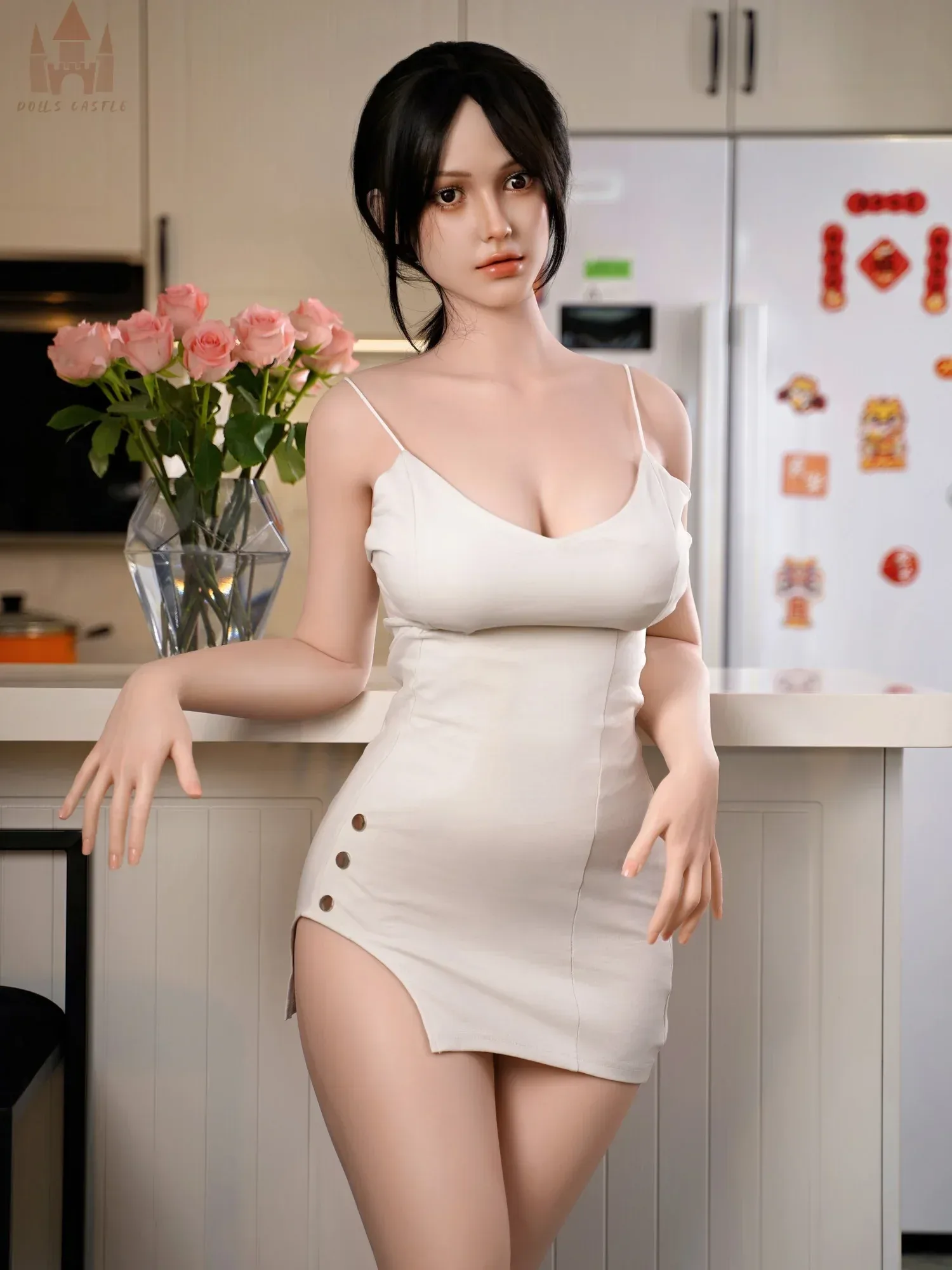 F5699-163cm\/5ft4-33kg E Cup Silicone Sexual Pornstar Sex Doll|Doll Castle view 9