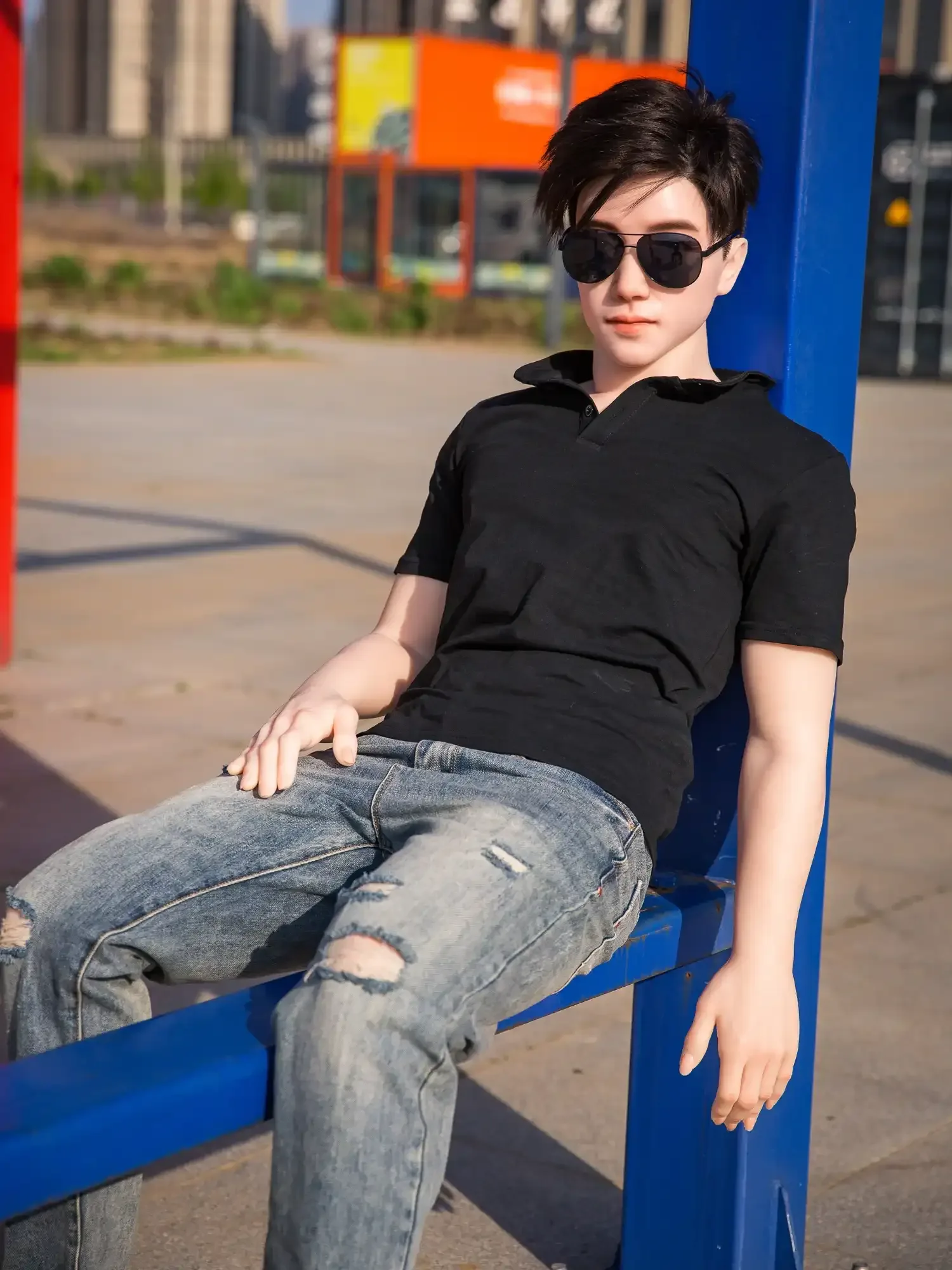 F4615-177cm\/5ft10-55kg Femboy Sex Dolls with Asian Young Male - Qita doll view 6