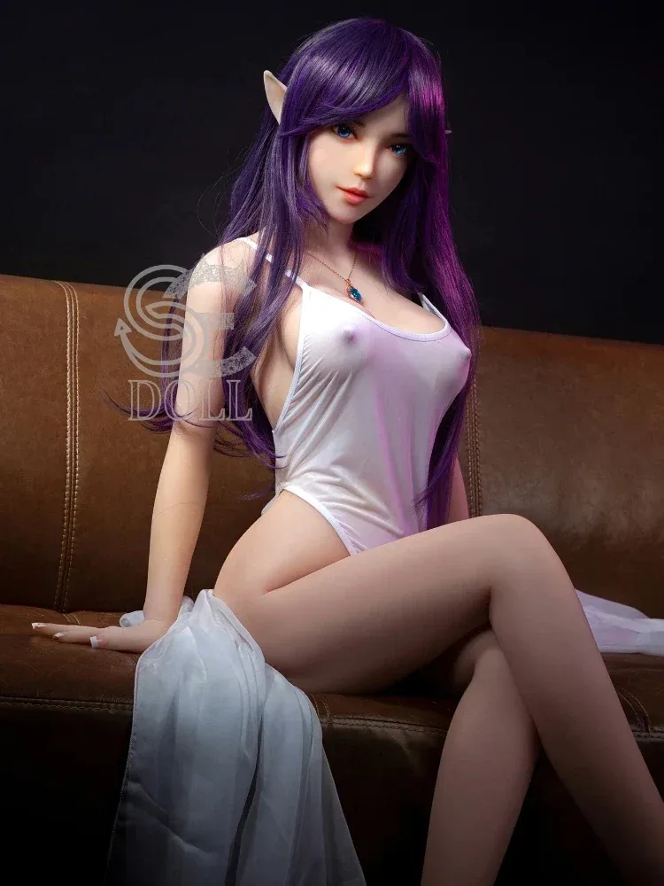 F858-151cm\/4ft9(25kg) Olivia E Cup TPE Purple Hair Elf Girl Sex Doll | SE Doll view 9