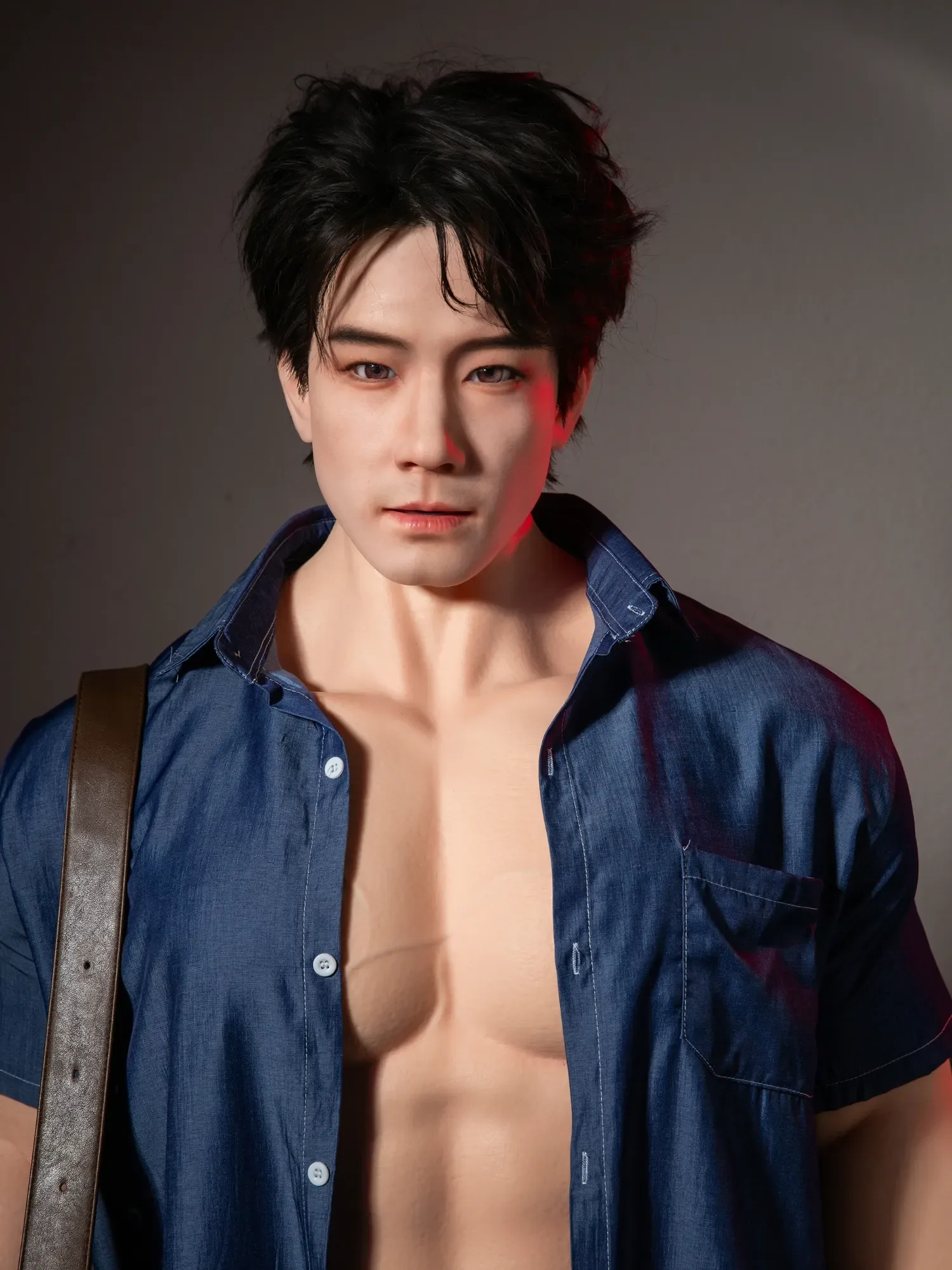 F5997-175cm\/5ft9-49kg Full Size Asian  Silicone Male Sex Doll ROS Head With Hair Transplant| Qita doll view 2