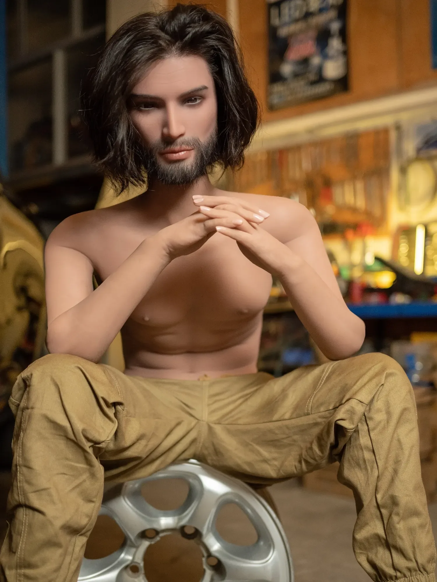 F6219-168cm(5.5ft)-37kg Realistic Male Sex Doll with Silicone Head - Rui Mei view 7