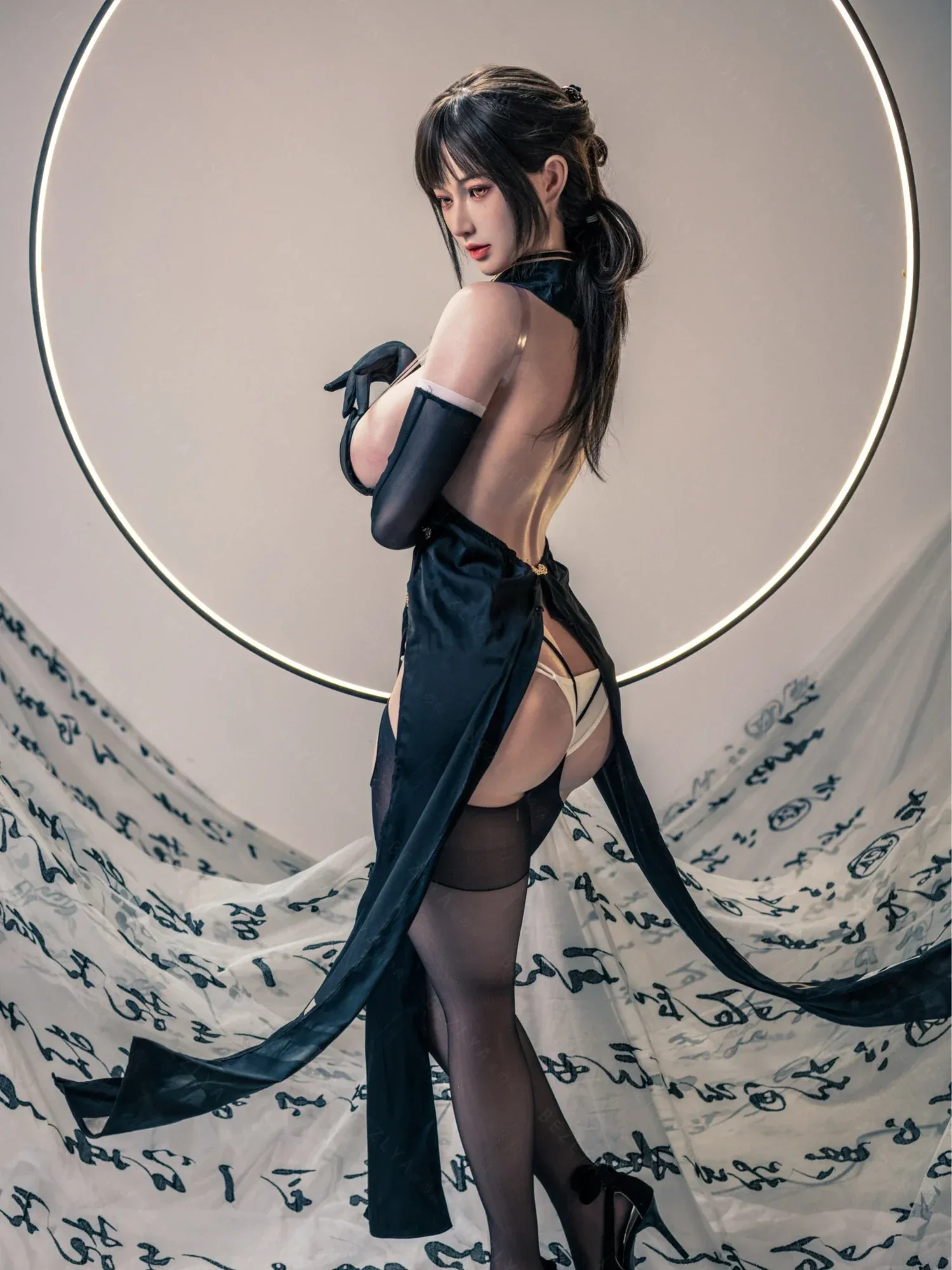 F7118-155cm(5.12ft)-34.5kg 2.1 I Cup Ink Moon Sorceress – Silicone Asian Exotic Mini Sex Doll for Men｜Bezlya Doll view 5