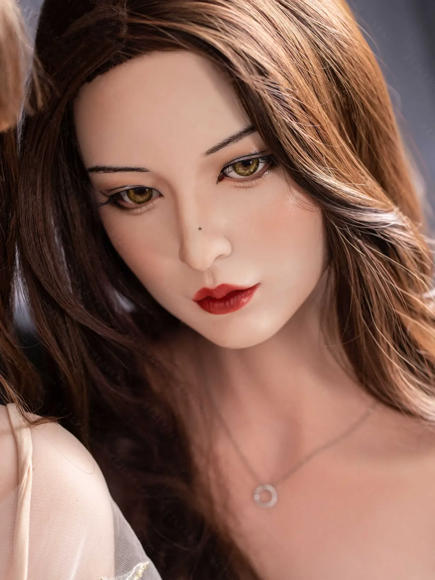 F4737-160cm(5.3ft)-34kg 2.0 B Cup Robot Silicone Head Adult Asian Chinese Sex Doll|Bezlya Doll view 2