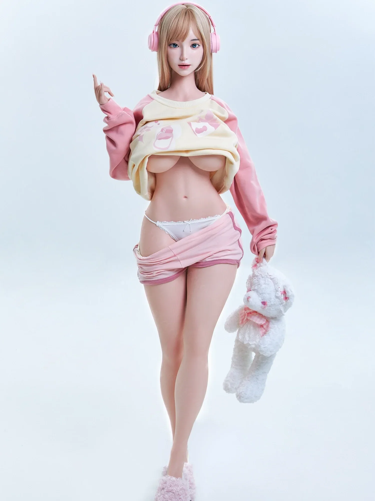 F7112-161cm(5.28ft)-32.8kg 2.1 I Cup Robot Silicone Head Adult Asian Sex Doll|Bezlya Doll view 5