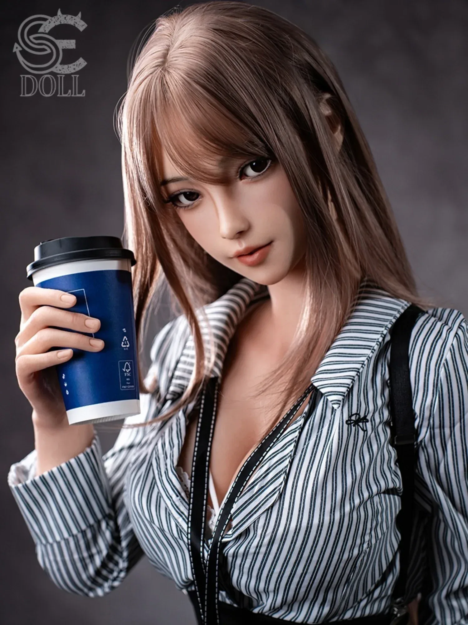 F6324-T161cm(5.3ft)-34kg C Cup Realistic Skin Silicone Asian Sex Doll｜SE Doll