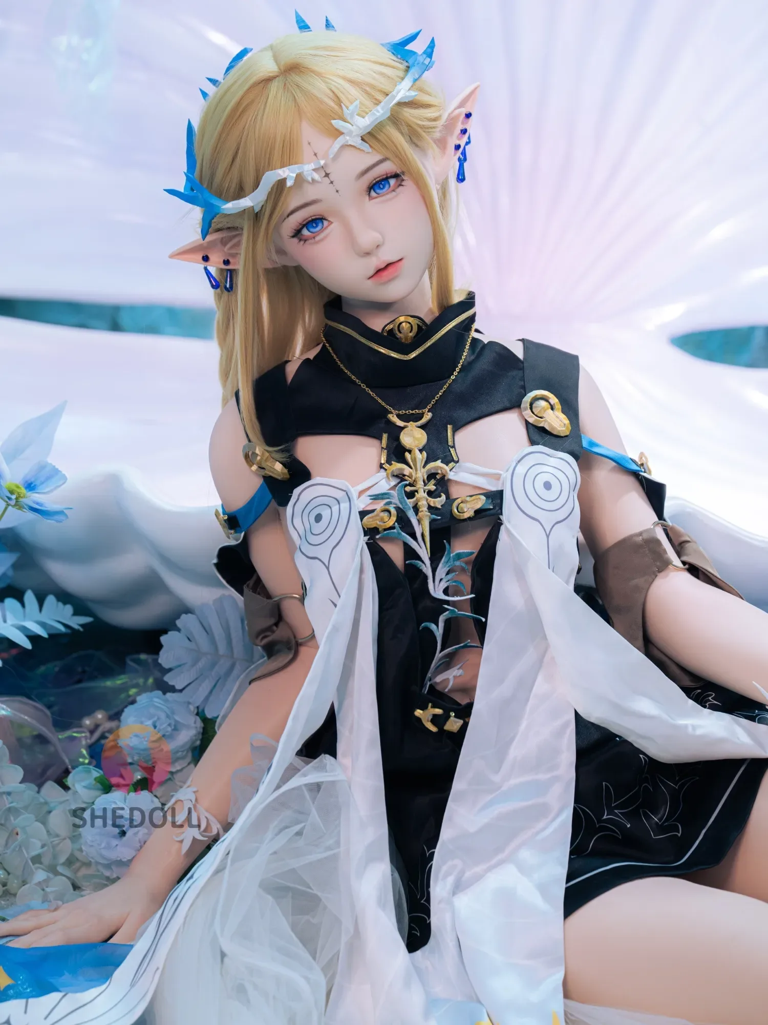 F6090—152cm\/5ft-38kg A Cup ROS Flat Chest Silicone Sex Doll Anime - SHEDOLL view 12