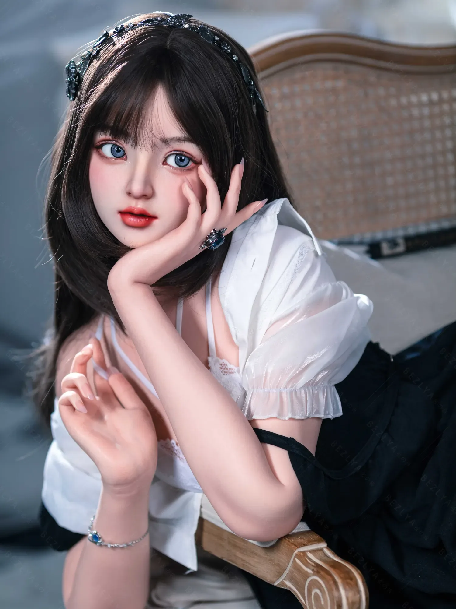 F4794-155Rcm(5.1ft)-32.5kg 2.1 A Cup Asian Real Silicone Chinese Sex Doll|Bezlya Doll view 9