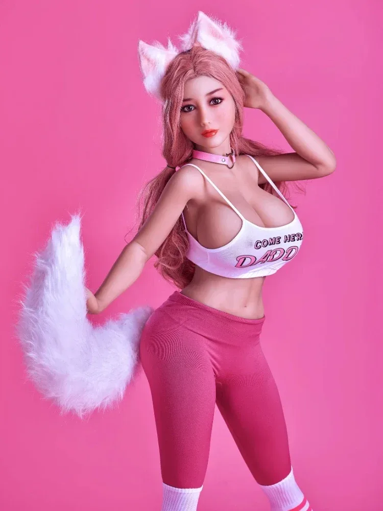 F155-154cm\/5ft1 H Cup Lovely Pink Fox Soft Boobs Anime F cup  TPE Sex Doll |Irontech Doll view 1