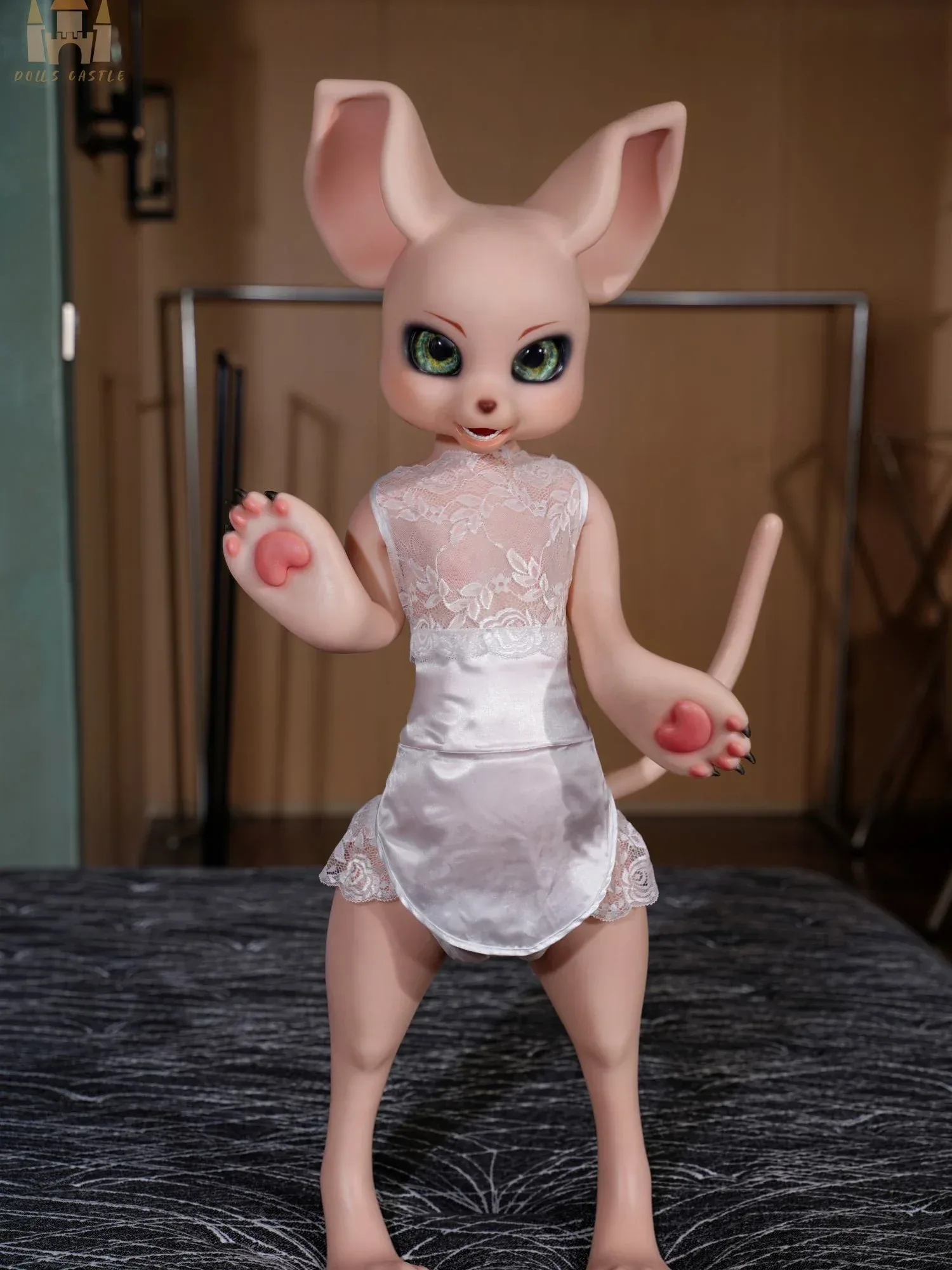 F9361-19.5kg Silicone Fur Fapdolls Cream Mouse Life Like Mini Hentai Sex Doll｜Doll Castle