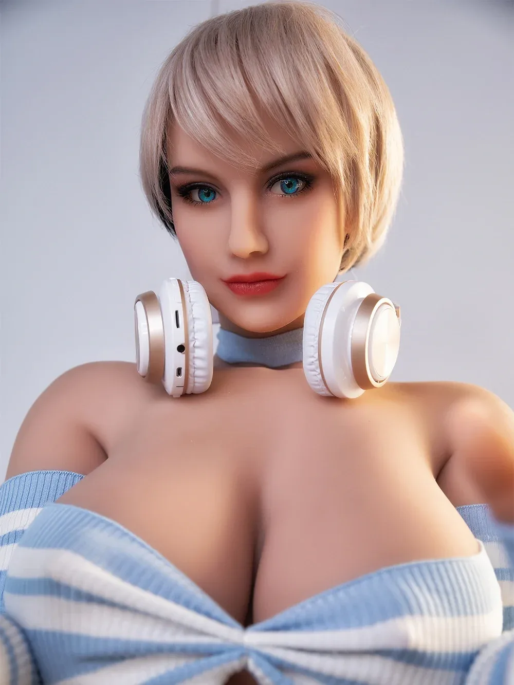 F3858-164cm\/5ft4 L Cup Boy Short Hair-cut TPE Sex Doll | HR Doll